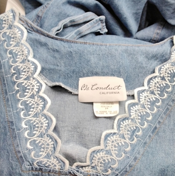 Vintage Ms. Conduct Jean Dress   Size 14 - Picture 5 of 7